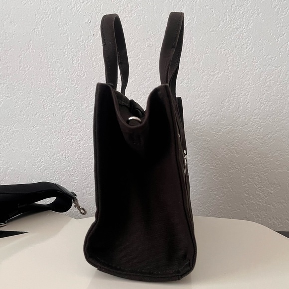 Marc Jacobs The Canvas Small Tote Bag Black Crossbody Bag Authentic - Picture 4 of 15